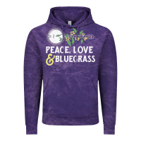 Peace , Love & Bluegrass   Banjo Nature Vines Illu Vintage Hoodie | Teevron