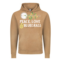Vintage Camel peace , love & bluegrass   banjo nature vines illu Vintage Hoodie - DesignPulse