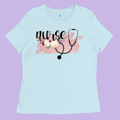 Nurse Floral Ladies Tee Designed By Bettercallsaul