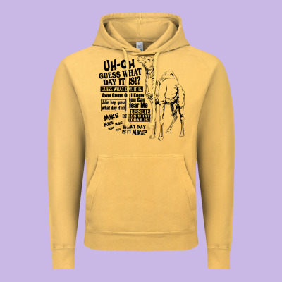 New Hump Day Camel Guess What Day Vintage Hoodie Designed By Designpulse