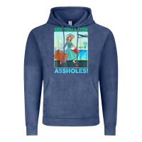 Vintage Denim see you later assholes t shirt Vintage Hoodie - DesignPulse