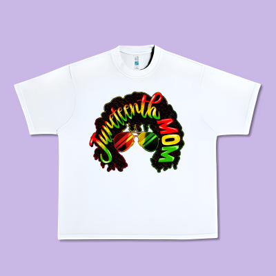 Juneteenth Mom Urban Heavy Tee Designed By Cowgirlartshop