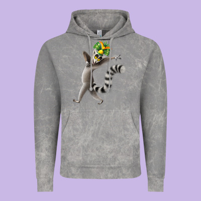 All Hail King Julien Vintage Hoodie Designed By Designpulse