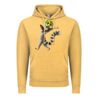 Vintage Mustard All Hail King Julien Vintage Hoodie - DesignPulse