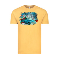 Vintage Mustard its the wonderful time of the year truck Vintage Tee - CowGirlArtShop
