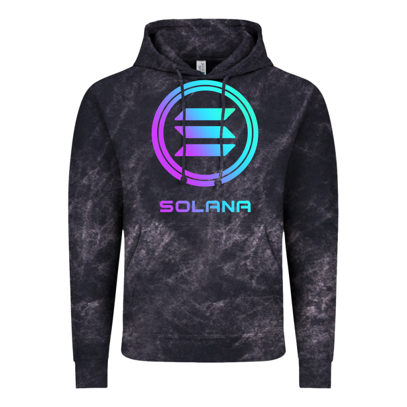 Solana Crypto Sol Coin Blockchain Decentralized Application Long Sleev Vintage Hoodie by DesignPulse | Teevron