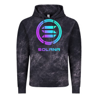 Cloud Black solana crypto sol coin blockchain decentralized application long sleev Vintage Hoodie - DesignPulse