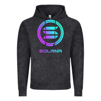 Vintage Black solana crypto sol coin blockchain decentralized application long sleev Vintage Hoodie - DesignPulse