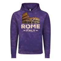 Cloud Purple Cool Vintage Roma Italia Colosseum Souvenirs, Rome Italy Pullover Hood Vintage Hoodie - DesignPulse