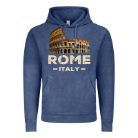 Vintage Denim Cool Vintage Roma Italia Colosseum Souvenirs, Rome Italy Pullover Hood Vintage Hoodie - DesignPulse
