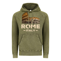 Vintage Olive Cool Vintage Roma Italia Colosseum Souvenirs, Rome Italy Pullover Hood Vintage Hoodie - DesignPulse