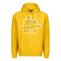 Lemon Autism Puzzle Piece Words Autistic Premium Hoodie - CowhideDigitalArt