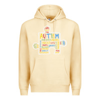 Pina Colada Autism Puzzle Piece Words Autistic Premium Hoodie - CowhideDigitalArt