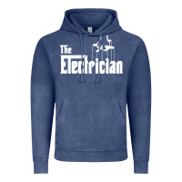 Vintage Denim the electrician the godfather parody design hipste Vintage Hoodie - PixelWave