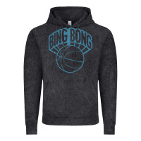 Vintage Black bing bong vintage distressed Vintage Hoodie - PixelWave