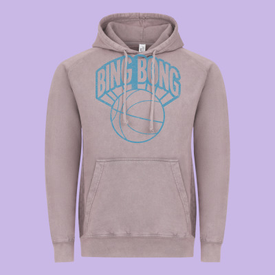 Bing Bong Vintage Distressed Vintage Hoodie Designed By Pixelwave