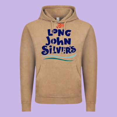 #long John Silvers Vintage Hoodie Designed By Pixelwave