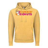 Vintage Mustard Dunkin'donuts Vintage Hoodie - PixelWave