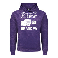 Cloud Purple Promoted to Great Grandpa Vintage Hoodie - PixelWave