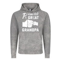 Cloud Rock Promoted to Great Grandpa Vintage Hoodie - PixelWave