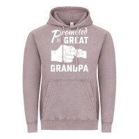 Vintage Zinc Promoted to Great Grandpa Vintage Hoodie - PixelWave