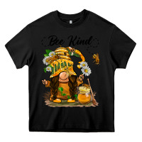 Black bee kind gnome Heavy Core Tee - BarkalooDesign