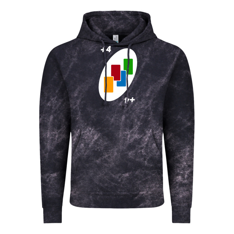 Uno Card Game Draw Four Vintage Hoodie by PixelWave | Teevron