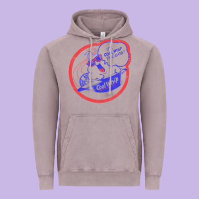 Cool Whip Vintage Design   80s Aesthetic Vintage Hoodie Designed By Pixelwave