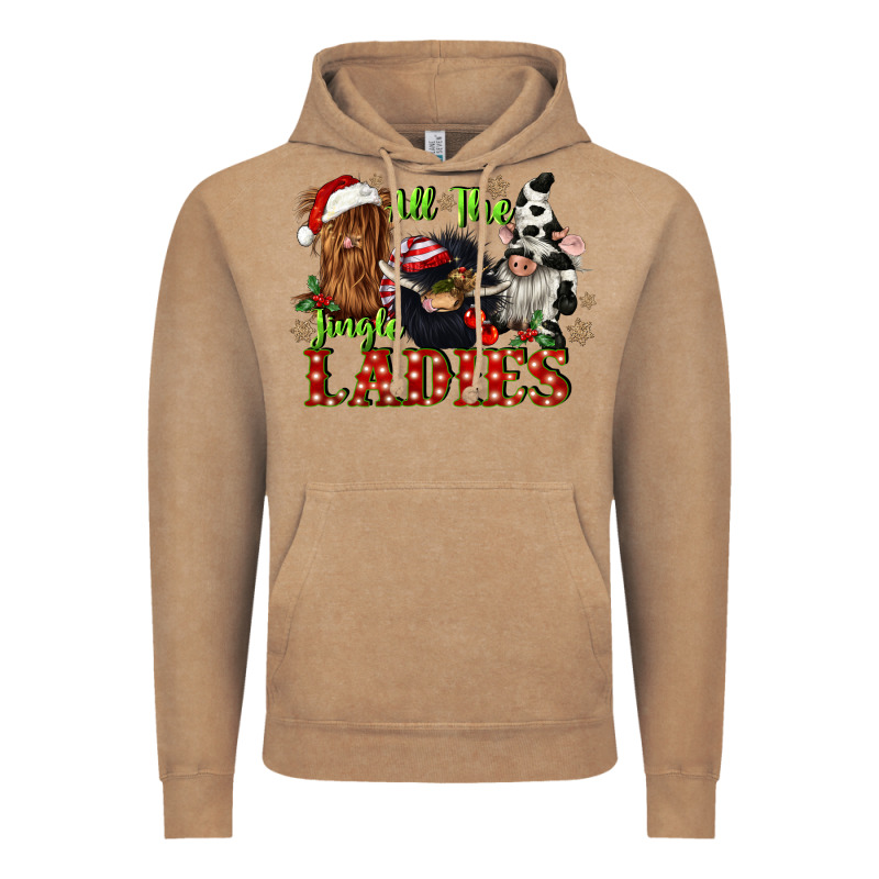 All The Jingle Ladies Vintage Hoodie by CowGirlArtShop | Teevron