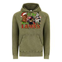 Vintage Olive all the jingle ladies Vintage Hoodie - CowGirlArtShop