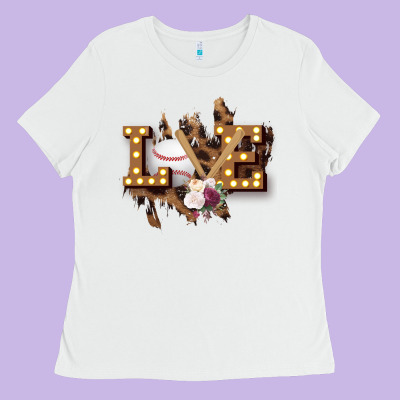 Love Softball Ladies Tee Designed By Bettercallsaul