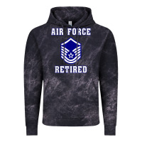 Cloud Black military master sergeant air force retired t shirt Vintage Hoodie - PixelWave