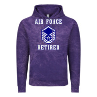 Cloud Purple military master sergeant air force retired t shirt Vintage Hoodie - PixelWave