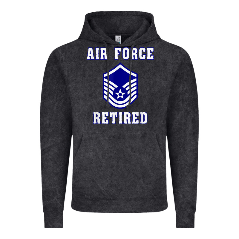 Military Master Sergeant Air Force Retired T Shirt Vintage Hoodie by PixelWave | Teevron