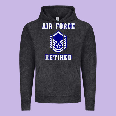 Military Master Sergeant Air Force Retired T Shirt Vintage Hoodie Designed By Pixelwave
