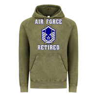 Vintage Olive military master sergeant air force retired t shirt Vintage Hoodie - PixelWave
