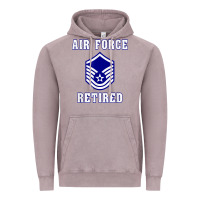 Vintage Zinc military master sergeant air force retired t shirt Vintage Hoodie - PixelWave