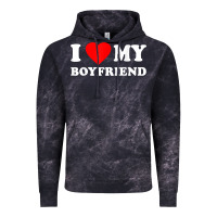 Cloud Black I Love My Boyfriend T-Shirt Vintage Hoodie - PixelWave