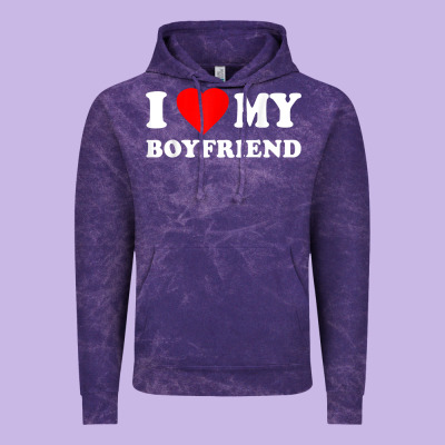 I Love My Boyfriend T-shirt Vintage Hoodie Designed By Pixelwave