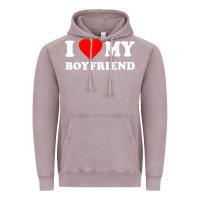 Vintage Zinc I Love My Boyfriend T-Shirt Vintage Hoodie - PixelWave