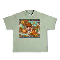Oil Green Fall heifer cow Urban Heavy Tee - RanaPortraitStore