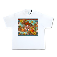 White Fall heifer cow Urban Heavy Tee - RanaPortraitStore