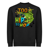Black too hip to hop frog Heavyweight Sweatshirt - LillyAllenDesigns