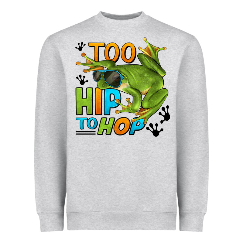 Too Hip To Hop Frog Heavyweight Sweatshirt by LillyAllenDesigns | Teevron