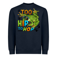 Navy too hip to hop frog Heavyweight Sweatshirt - LillyAllenDesigns