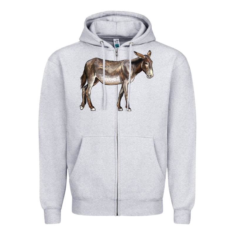 American Mammoth Jackstock Donkey Zipper Hoodie by LillyAllenDesigns | Teevron