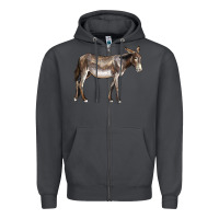Smoke american mammoth jackstock donkey Zipper Hoodie - LillyAllenDesigns