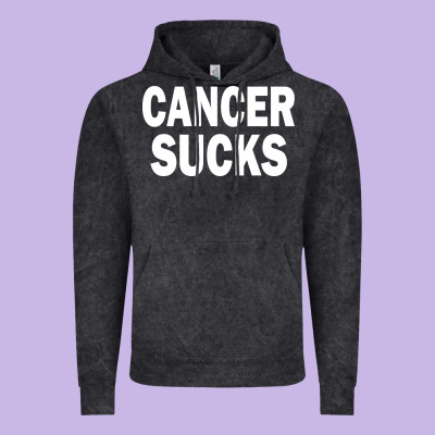 Cancer Sucks Vintage Hoodie Designed By Pixelwave