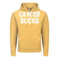 Vintage Mustard cancer sucks Vintage Hoodie - PixelWave