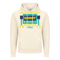 Vintage Artic it's robot fighting time funny robotics engineer battle bots Vintage Hoodie - PixelWave
